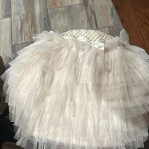 think Pink Bows Soft lace Skirt.